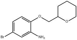 5-BROMO-2-(TETRAHYDRO-2H-PYRAN-2-YLMETHOXY)ANILINE 结构式