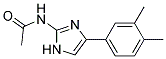 N-[4-(3,4-DIMETHYLPHENYL)-1H-IMIDAZOL-2-YL]ACETAMIDE 结构式