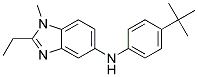 (4-tert-Butyl-phenyl)-(2-ethyl-1-methyl-1H-benzoimidazol-5-yl)-amine 结构式