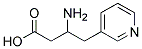 3-AMINO-4-(PYRIDIN-3-YL)BUTANOIC ACID 结构式