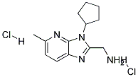 C-(3-CYCLOPENTYL-5-METHYL-3H-IMIDAZO[4,5-B]PYRIDIN-2-YL)-METHYLAMINE DIHYDROCHLORIDE 结构式