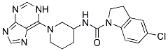 5-CHLORO-N-[1-(1H-PURIN-6-YL)PIPERIDIN-3-YL]INDOLINE-1-CARBOXAMIDE 结构式