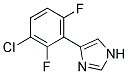 4-(3-CHLORO-2,6-DIFLUORO-PHENYL)-1H-IMIDAZOLE 结构式