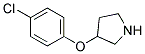 3-(4-CHLOROPHENOXY)PYRROLIDINE 结构式