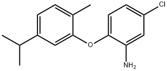 5-CHLORO-2-(5-ISOPROPYL-2-METHYLPHENOXY)ANILINE 结构式
