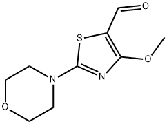 4-甲氧基-2-吗啉噻唑-5-甲醛 结构式