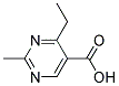 4-Ethyl-2-methyl-pyrimidine-5-carboxylic acid 结构式