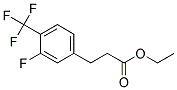 3-(3-FLUORO-4-TRIFLUOROMETHYL-PHENYL)-PROPIONIC ACID ETHYL ESTER 结构式