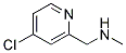 (4-CHLORO-PYRIDIN-2-YLMETHYL)-METHYL-AMINE 结构式