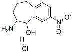 6-AMINO-3-NITRO-6,7,8,9-TETRAHYDRO-5H-BENZOCYCLOHEPTEN-5-OL HYDROCHLORIDE 结构式