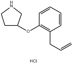 3-(2-烯丙基苯氧基)吡咯烷盐酸盐 结构式