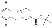 (S)-3-(2,5-DIFLUORO-BENZYL)-PIPERAZINE-1-CARBOXYLIC ACID TERT-BUTYL ESTER 结构式