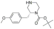 (R)-2-(4-METHOXY-BENZYL)-PIPERAZINE-1-CARBOXYLIC ACID TERT-BUTYL ESTER 结构式