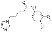 5-IMIDAZOL-1-YL-PENTANOIC ACID (3,4-DIMETHOXY-PHENYL)-AMIDE 结构式