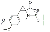 2-(TERT-BUTOXYCARBONYL)-5,6-DIMETHOXY-1A,2,3,7B-TETRAHYDRO-1H-CYCLOPROPA[C]ISOQUINOLINE-1A-CARBOXYLIC ACID 结构式