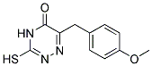 3-MERCAPTO-6-(4-METHOXYBENZYL)-1,2,4-TRIAZIN-5(4H)-ONE 结构式