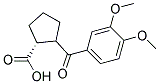 (R)-2-(3,4-DIMETHOXY-BENZOYL)-CYCLOPENTANECARBOXYLIC ACID 结构式