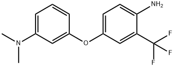 3-(4-氨基-3-(三氟甲基)苯氧基)-N,N-二甲基苯胺 结构式