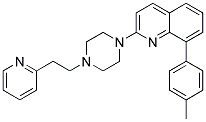 8-(4-METHYLPHENYL)-2-[4-(2-PYRIDIN-2-YLETHYL)PIPERAZIN-1-YL]QUINOLINE 结构式