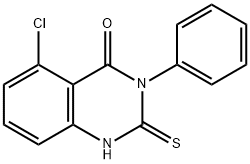 5-CHLORO-3-PHENYL-2-THIOXO-2,3-DIHYDRO-4(1H)-QUINAZOLINONE 结构式