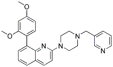 8-(2,4-DIMETHOXYPHENYL)-2-[4-(PYRIDIN-3-YLMETHYL)PIPERAZIN-1-YL]QUINOLINE 结构式