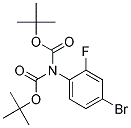 N-BIS-BOC-4-BROMO-2-FLUOROANILINE 结构式