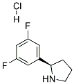 (R)-2-(3,5-二氟苯基)吡咯烷盐酸盐 结构式