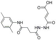 4-(N'-[3-(2,5-DIMETHYL-PHENYLCARBAMOYL)-PROPIONYL]-HYDRAZINO)-4-OXO-BUT-2-ENOIC ACID 结构式