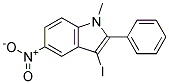 3-IODO-1-METHYL-5-NITRO-2-PHENYL-1H-INDOLE 结构式