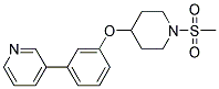 3-(3-([1-(METHYLSULFONYL)PIPERIDIN-4-YL]OXY)PHENYL)PYRIDINE 结构式