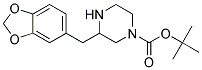 3-BENZO[1,3]DIOXOL-5-YLMETHYL-PIPERAZINE-1-CARBOXYLIC ACID TERT-BUTYL ESTER 结构式