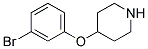 3-BROMOPHENYL 4-PIPERIDINYL ETHER 结构式