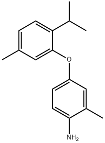 4-(2-ISOPROPYL-5-METHYLPHENOXY)-2-METHYLANILINE 结构式