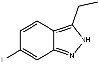 3-ETHYL-6-FLUORO-1H-INDAZOLE 结构式