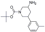 TERT-BUTYL 3-AMINO-5-M-TOLYLPIPERIDINE-1-CARBOXYLATE 结构式