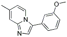 3-(3-METHOXY-PHENYL)-7-METHYL-IMIDAZO[1,2-A]PYRIDINE 结构式