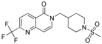 6-([1-(METHYLSULFONYL)PIPERIDIN-4-YL]METHYL)-2-(TRIFLUOROMETHYL)-1,6-NAPHTHYRIDIN-5(6H)-ONE 结构式