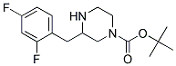 3-(2,4-DIFLUORO-BENZYL)-PIPERAZINE-1-CARBOXYLIC ACID TERT-BUTYL ESTER 结构式