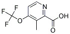 3-METHYL-4-TRIFLUOROMETHOXY-PYRIDINE-2-CARBOXYLIC ACID 结构式