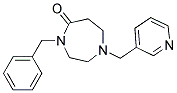 4-BENZYL-1-(PYRIDIN-3-YLMETHYL)-1,4-DIAZEPAN-5-ONE 结构式