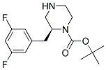 (S)-2-(3,5-DIFLUORO-BENZYL)-PIPERAZINE-1-CARBOXYLIC ACID TERT-BUTYL ESTER 结构式