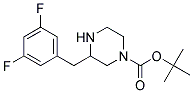 3-(3,5-DIFLUORO-BENZYL)-PIPERAZINE-1-CARBOXYLIC ACID TERT-BUTYL ESTER 结构式