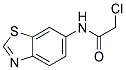 N-BENZOTHIAZOL-6-YL-2-CHLORO-ACETAMIDE 结构式