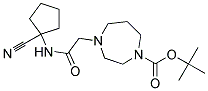 4-[(1-CYANO-CYCLOPENTYLCARBAMOYL)-METHYL]-[1,4]DIAZEPANE-1-CARBOXYLIC ACID TERT-BUTYL ESTER 结构式