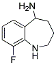 9-FLUORO-2,3,4,5-TETRAHYDRO-1H-BENZO[B]AZEPIN-5-YLAMINE 结构式