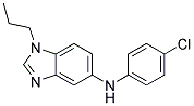 (4-CHLORO-PHENYL)-(1-PROPYL-1H-BENZOIMIDAZOL-5-YL)-AMINE 结构式