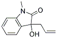 3-Allyl-3-hydroxy-1-methyl-1,3-dihydro-indol-2-one 结构式