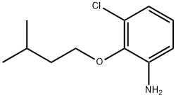 3-CHLORO-2-(ISOPENTYLOXY)ANILINE 结构式