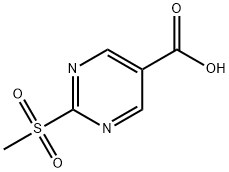 2-(甲基磺酰基)嘧啶-5-羧酸 结构式