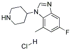 5-FLUORO-7-METHYL-1-(PIPERIDIN-4-YL)-1H-BENZO[D]IMIDAZOLE HYDROCHLORIDE 结构式